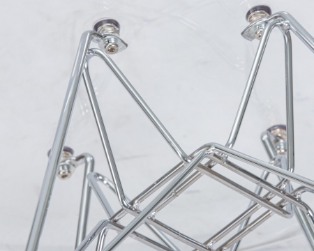 Набор 4 шт Стул обеденный DSR CASPER, ножки хром прозрачный