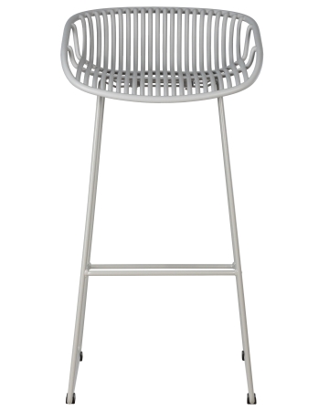 Стул барный FRANK светло-серый