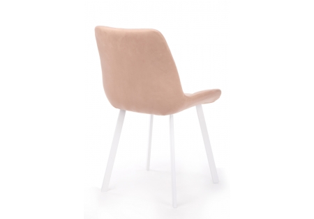 Стул на металлокаркасе Челси П бежевый (zd 210), белый