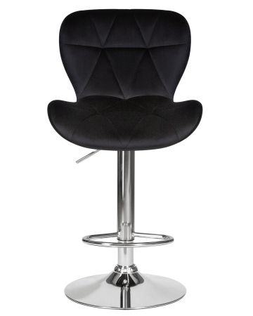 Стул барный BARNY черный велюр MJ9-101 Стул барный BARNY черный велюр MJ9-101