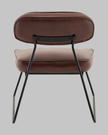 Кресло Kate new ткань экокожа бордово-коричневый