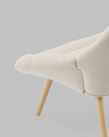 Кресло Олби Страйпс белый