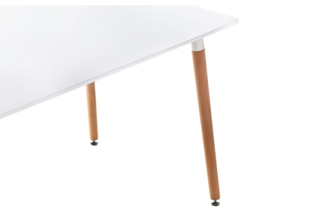 Стол Table 110 белый, светлое дерево