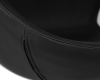 Кресло дизайнерское SWAN черный экокожа, алюминиевое основание