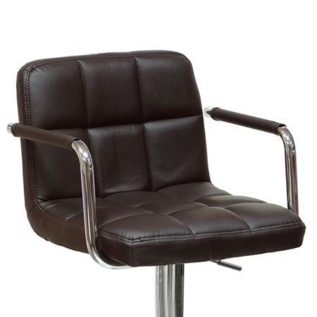 Барный стул Kruger Arm темно-коричневый