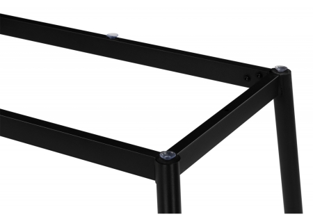 Керамический стол Rion 120 белый мрамор, черный