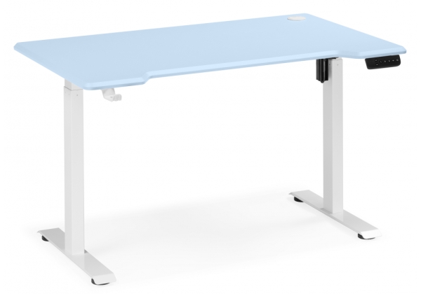Компьютерный стол Маркос 140х80 голубой, белый