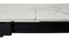 Стол CORNER 120 GLOSS STATUARIO WHITE SINTERED STONE, BLACK