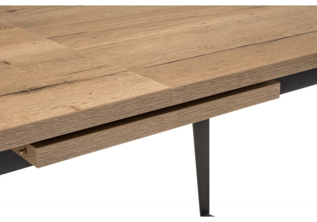 Стол Кхал галифакс графит, натуральный