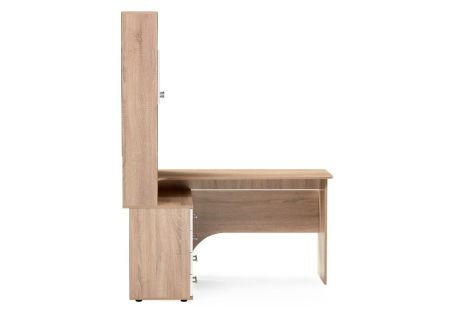 Стол КСТ-14Л левый дуб сонома, белый