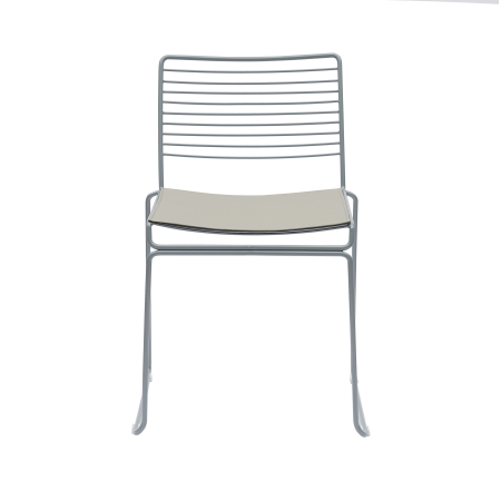 Стул обеденный Danny серый с подушкой
