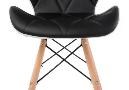 Стул деревянный PC-027 черный, белый