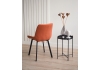 Стул на металлокаркасе Челси П терракотовый (zd 432) / черный