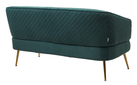 Скамья CIAO BLUVEL-78 Зеленый, велюр / золотой каркас Скамья CIAO BLUVEL-78 Зеленый, велюр / золотой каркас