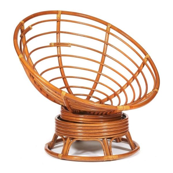 Кресло-качалка "PAPASAN" w 23 и 01 B с подушкой, коньяк, ткань коричневый, 3М7-147 Кресло-качалка "PAPASAN" w 23 и 01 B с подушкой, коньяк, ткань коричневый, 3М7-147
