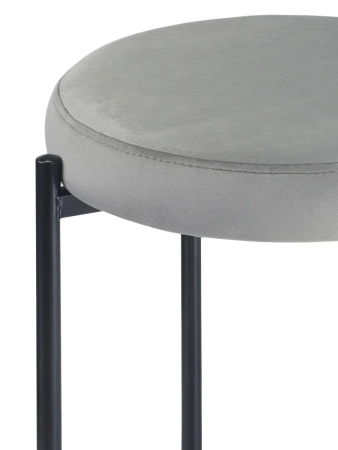 Табурет Maso велюр серый