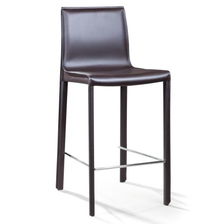 Полубарный стул Barrie кожа коричневый