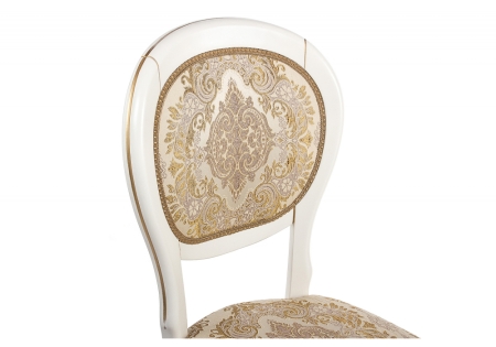 Стул деревянный Adriano молочный с патиной