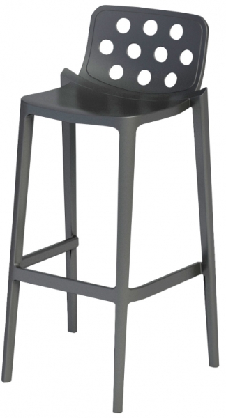 Стул пластиковый барный Gaber Isidoro 76 серый