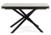 Керамический стол Мэриан 120(180)х80 carmen light grey, черный