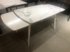 Стол ELIOT 120 GLOSS STATUARIO WHITE SINTERED STONE, WHITE