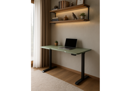 Компьютерный стол Маркос 140х80 зеленый, черный