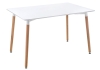 Стол Table 120 белый, светлое дерево