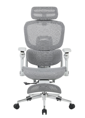 Кресло офисное TopChairs Prodigy с оттоманкой серый Кресло офисное TopChairs Prodigy с оттоманкой серый