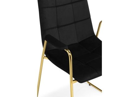 Стул Lana черный, золотой
