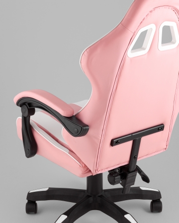 Кресло спортивное TopChairs MG-7035 розово-белый фото в интернет-магазине Stoolmarket
