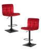 Набор 2 шт Стул барный DOMINIC, бордо велюр (MJ9-43)