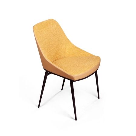 Стул Vincent, велюр комби желтый