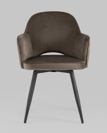 Стул Венера вращающийся велюр коричневый 2 шт.