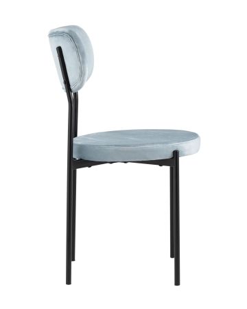 Стул Барбара велюр серо-голубой