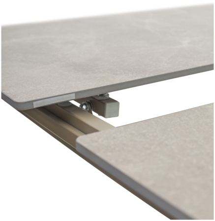 Стол CORNER 120 MATT LATTE STONE SOLID CERAMIC, TAUPE