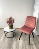 Стул DAIQUIRI BLUVEL-52 розовый, велюр