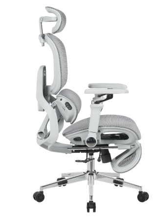 Кресло офисное TopChairs Prodigy с оттоманкой серый Кресло офисное TopChairs Prodigy с оттоманкой серый