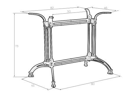 Подстолье обеденное DOBRIN JORDGE WIDE