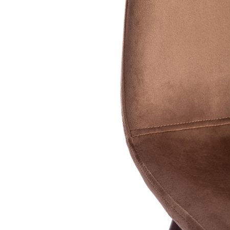 Стул BREEZE орех, ткань и металл, твердое сиденье, без подлокотников