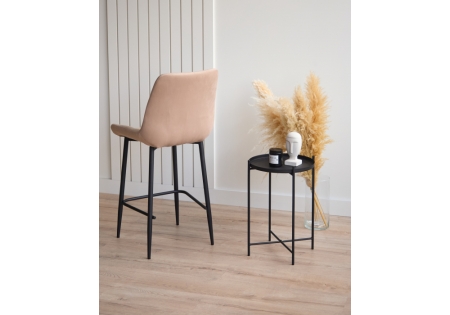 Барный стул Челси бежевый (zd 210), черный