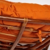 Кресло "PAPASAN" 23/01 W, с подушкой, орех, ткань оранжевая С 23