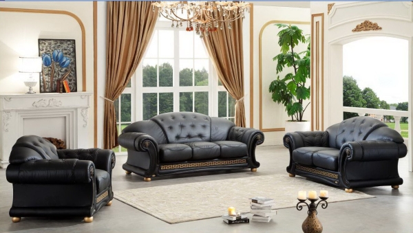 Диван Versace (2-х местный) черный (VERSUS)