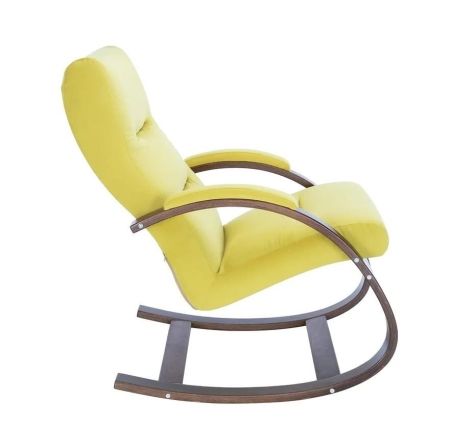 Кресло-качалка Милано орех текстура и ткань V 28