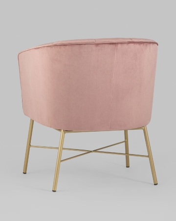 Кресло Шале велюр розовый