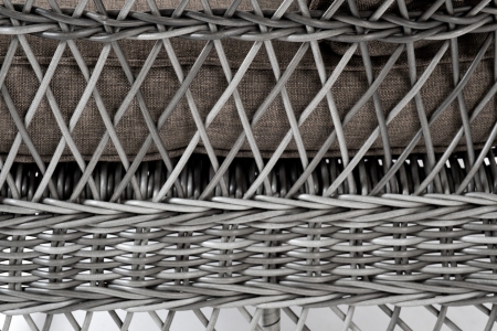 "Гранд Латте" диван трехместный из искусственного ротанга, цвет графит