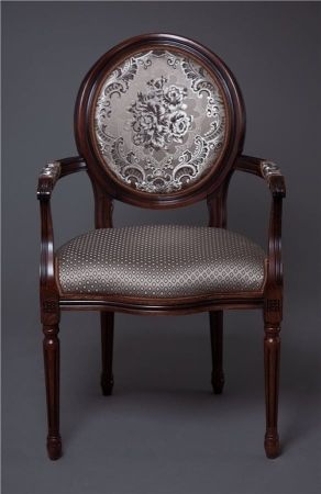 Кресло "Милорд-15" темный орех, патина