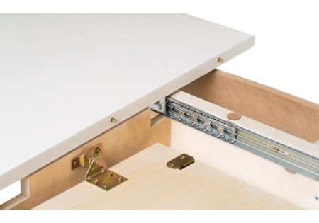 Стол деревянный Авилла молочный, золото