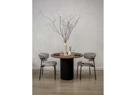 Стол деревянный Барел 110 орех кантри, черный