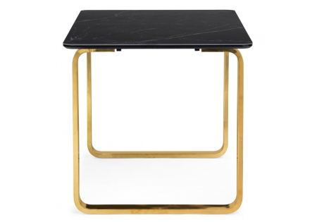 Керамический стол Селена 4 140х80 черный мрамор, золото Керамический стол Селена 4 140х80 черный мрамор, золото