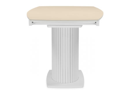 Керамический стол Фестер 160(200)х90 okara light yellow, белый